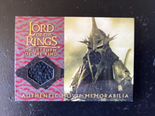 2004 Lord Of The Rings Return Of The King U/D Witch King Cloak Costume Card