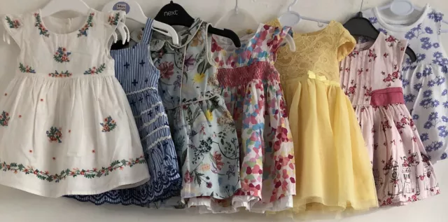 multi listing baby girls next mamas & papas m&s summer dresses outfits 3-6 month