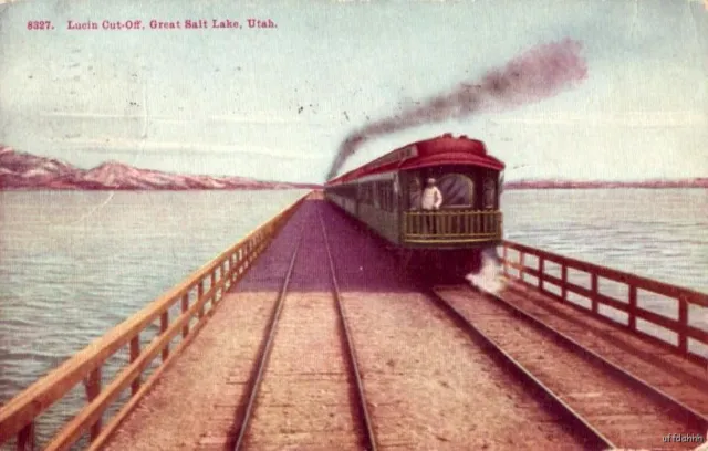 Southern Pacific Lucin Cut-Off Great Salt Lake, Ut 1910