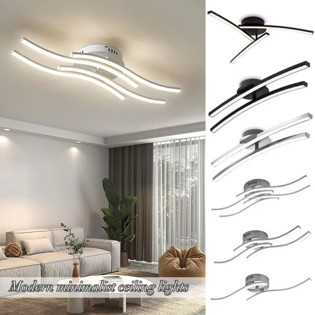 Modern LED Ceiling Lights Chandelier Living Room Kitchen Bedroom Pendant Lamp
