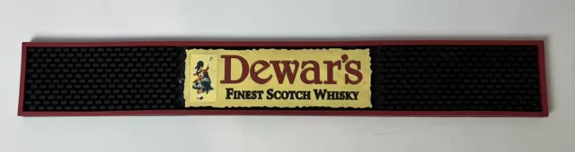 Dewar’s Finest Scotch Whisky Bar Mat Spill Runner Stopper Black