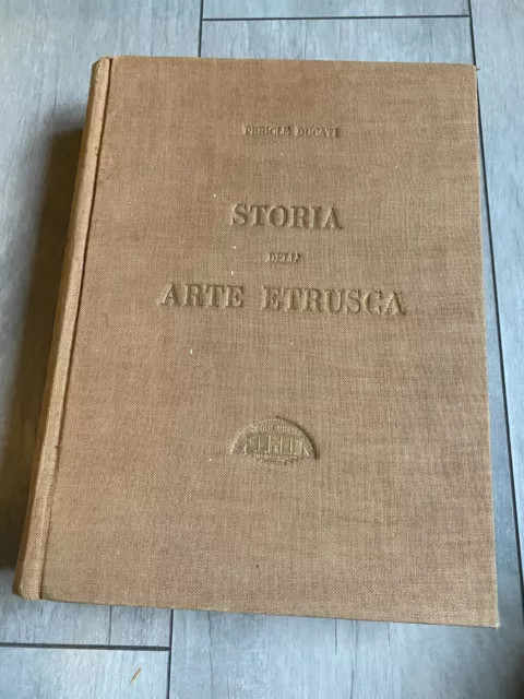 Ducati pericle: Storia del arte Etrusca T1, EO, 1927 rinascimento del libro
