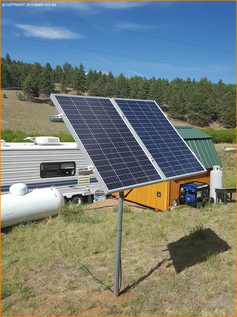 Mars Solar V2.0 Eagle Solar Panel Rack / 2" (OD) Pole Mount Fits 40W - 700W 7