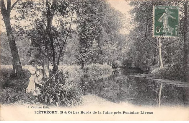 91 - ETRECHY - SAN32718 - les Bords de la Juine près Fontaine Liveau