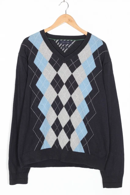 Pull pull col V coton cachemire TOMMY HILFIGER homme taille XXL VR2678