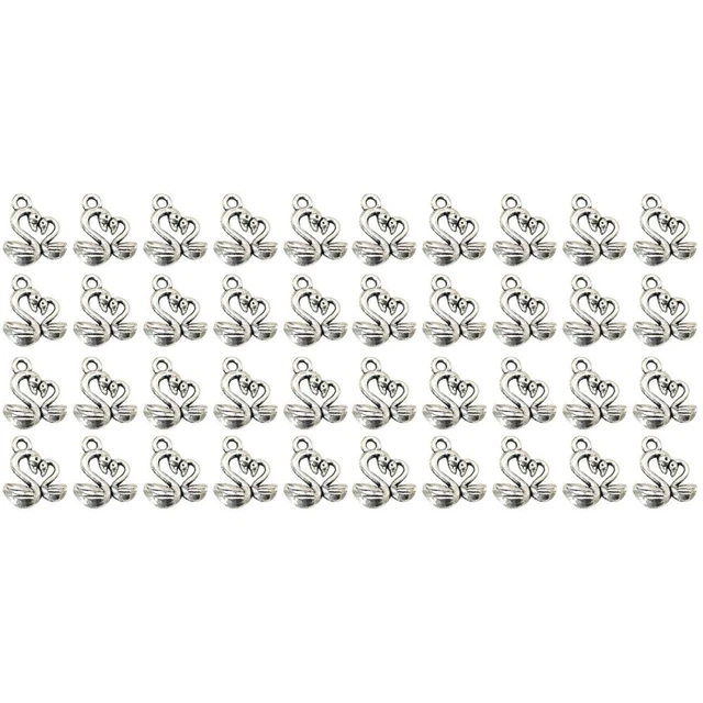 100 Pcs Charm Pendant Antique Animal Charms Vintage Pendants Alloy