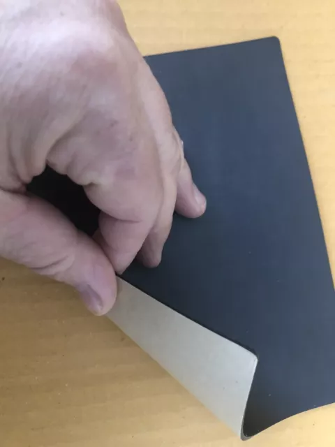 Neoprene Rubber Solid Sheet w/ Peel-Back Adhesive1/16” Thk x 7”x 5 1/2”Sq Pad