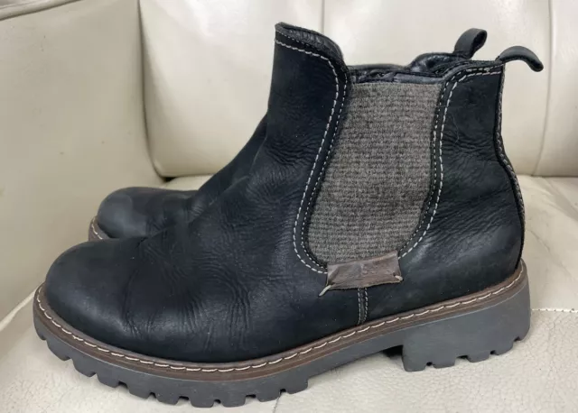 Josef Seibel Marta 03 Black Leather Chelsea Boot Bootie Womens Size 40/9 US EUC