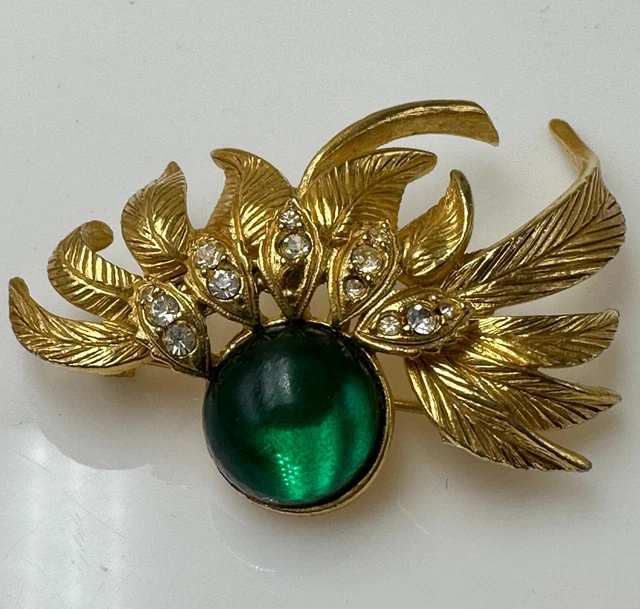 Broche Vintage Sphinx Signée Monteil Paris - Numérotée 944/1000 - Plaqué Or, Excellent état