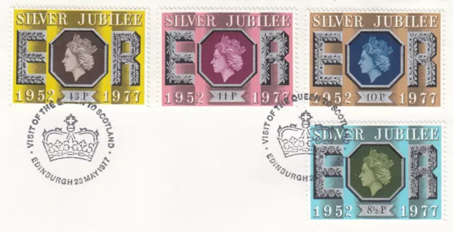 (106246) Queen Silver Jubilee GB Used Edinburgh 1977 ON PIECE