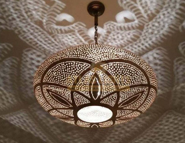 Marokkanische Deckenlampen Pendelleuchter Messing Kronleuchter Marrakesch Lampenschirm Leuchten 2