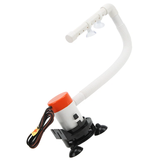 Bait Pump 12V 350GPH Maximum Flow Portable Boat Tank Fish Saver Aerator Part For Bait Pump 12V 350GPH Maximum Flow Portable Boat Tank Fish Saver Aerator Part For