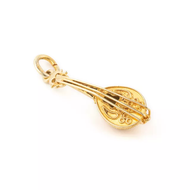 Greek Bouzouki Charm Pendant 14K Solid Gold - Ancient Greek Jewelry