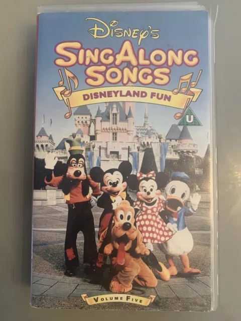 VINTAGE VHS DISNEY Singalong Song Disneyland Fun Volume 5 See Details £ ...
