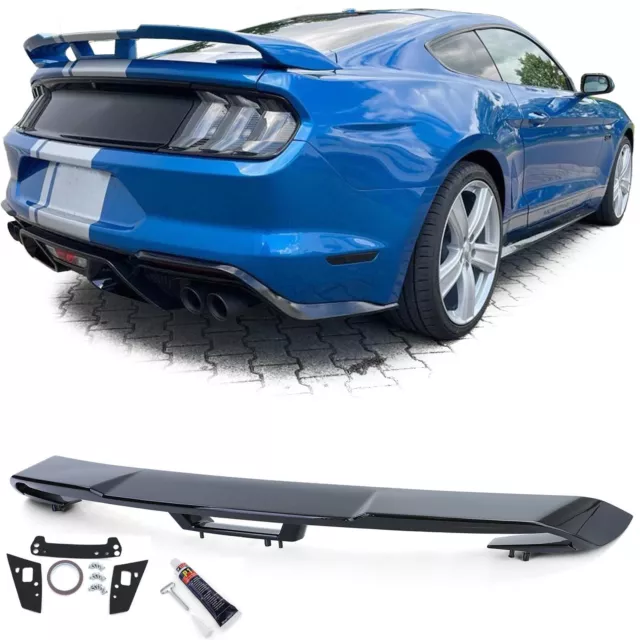 Para Ford MUSTANG Coupé 14-20 Alerón Performance 500 Negro Brillo