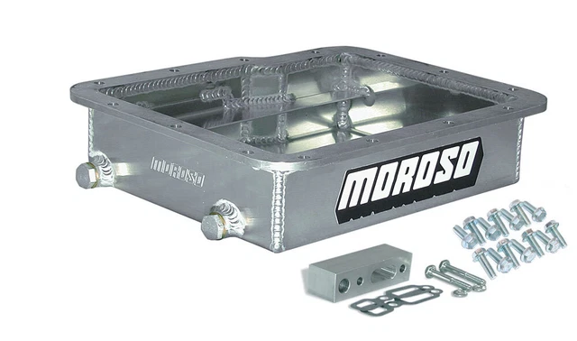Moroso Transmission Pan 3-1/16 In Deep Magnetic Drain Plug Powerglide P/N 42000