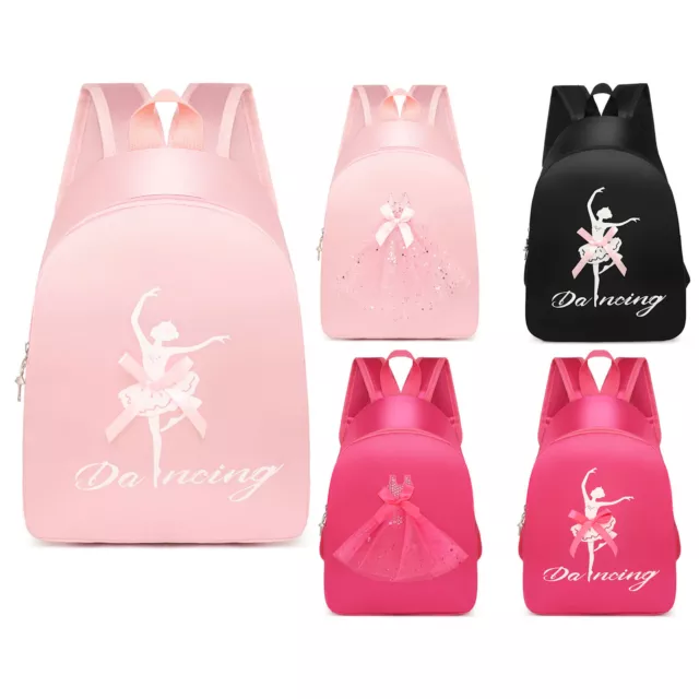 Girls Lovely Ballerina Ballet Dress Print Ballet Backpack Latin,Dance Bag
