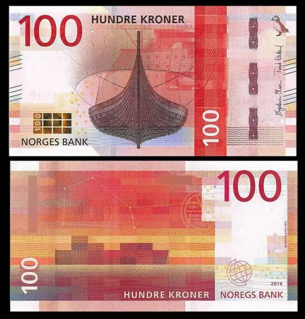 Norway 2016 P-54 100 Kroner About UNC