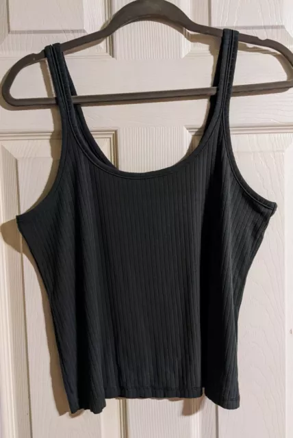 Adore Me Ribbed Tank Top L Green Sleep Lounge