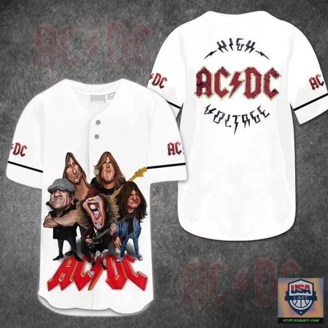 Customize Name -ACDC Rock Band Jersey Shirt, S-5XL