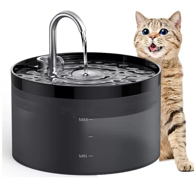 New Electric Cat Dog Automatic Water Fountain Dispenser Pet Drinking Bowl 2L