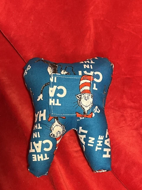 Tooth Shape The Cat And The Hat Tooth Fairy Pillow