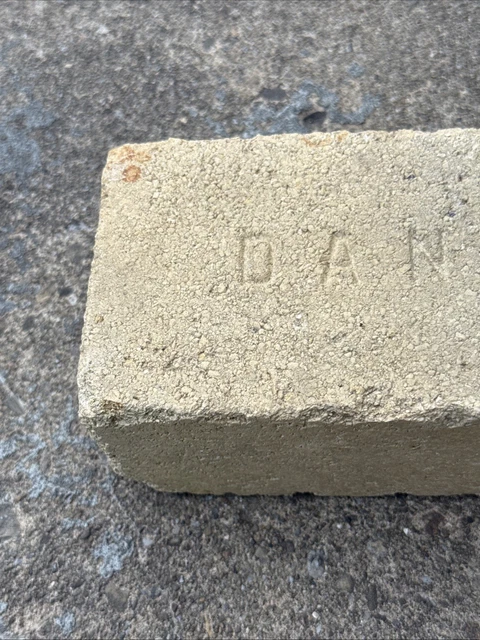 ANTIQUE BRICK LABELED Dando Made In Ohio Appalachia Clay Nice £7.45 ...