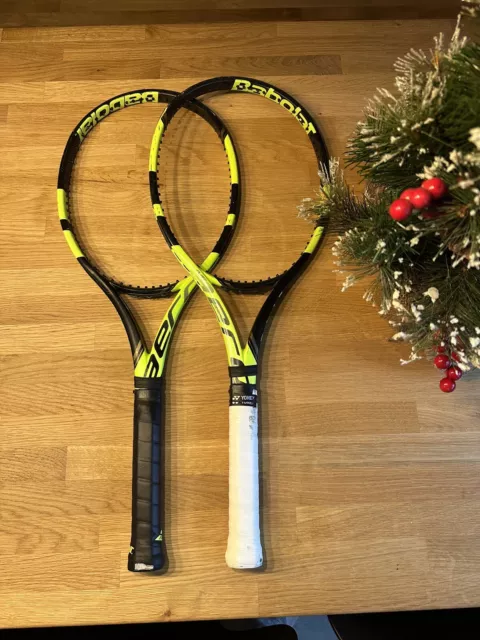 2x Babolat Aero VS Tour 320g Tennisschläger, L2, stark gebraucht