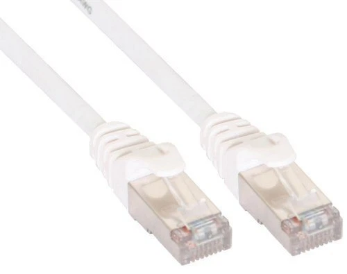 10x InLine Cat 5e Patchkabel SF/UTP RJ 45 - Stecker Folienschirmung weiß 1,5m