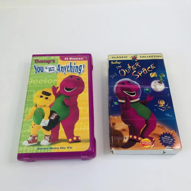 BARNEY LOT OF 2 vhs tapes “You Can Be Anything “ And “Barney Goes To