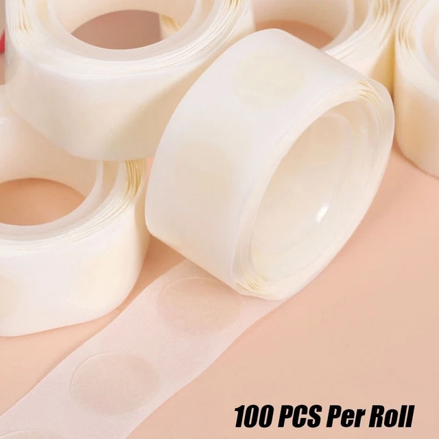 1 rollo de cinta de puntos 1 pieza 100 puntos baby shower cumpleaños transparente artesanía fiesta gallina