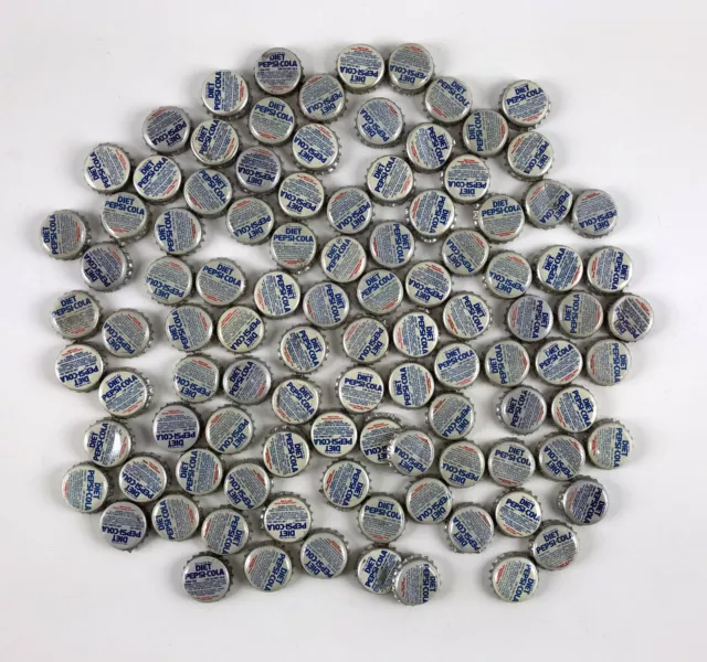 Lot (500+) Vintage 1980s Diet Pepsi Bottle Caps Crafts Jewelry & Other Projects