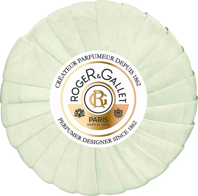 Jabón Perfumado de Roger & Gallet, 3,5 oz 1 paquete de té verde