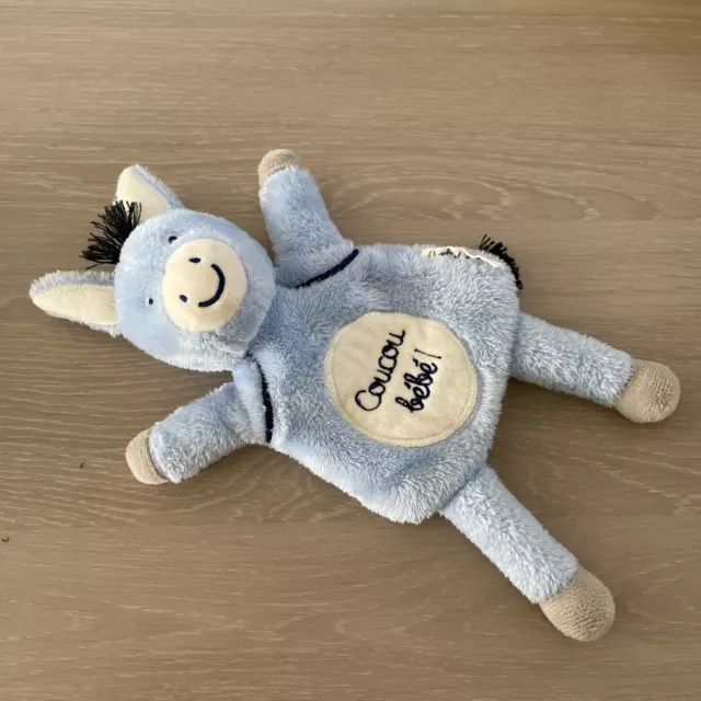 doudou marionnette ane bleu sergent major