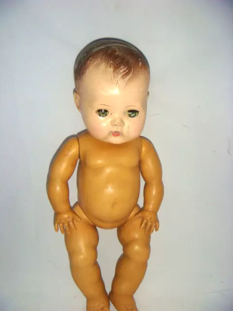 Vintage American Character Tiny Tears Doll 13" Hands Out Restoration Or Parts