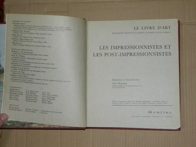 Le LIVRE D'ART .Les impressionnistes et les post-impressionnistes