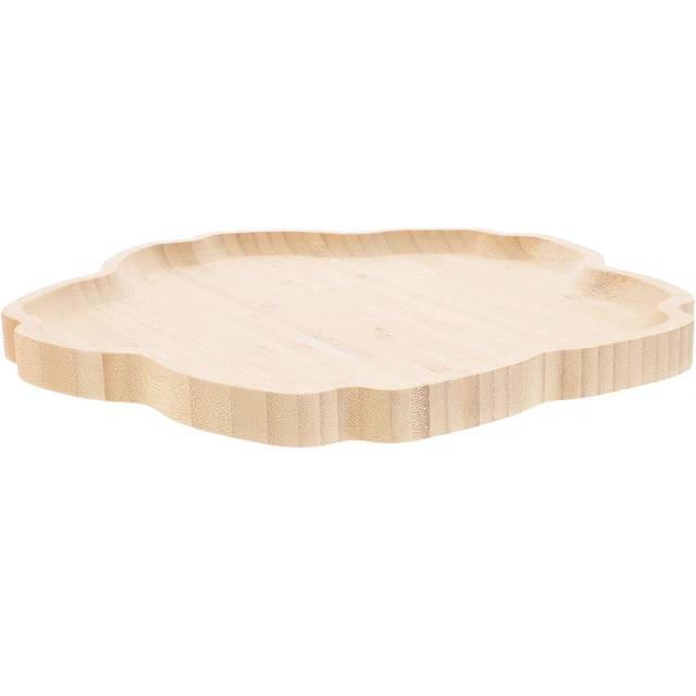 Vassoio per torte in legno supporto per porzione frutta vassoio per pane festa piatto per porzione cibo
