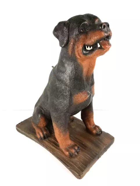 ROTTWEILER CANDLE - 11 1/4" Figural Dog Collectible