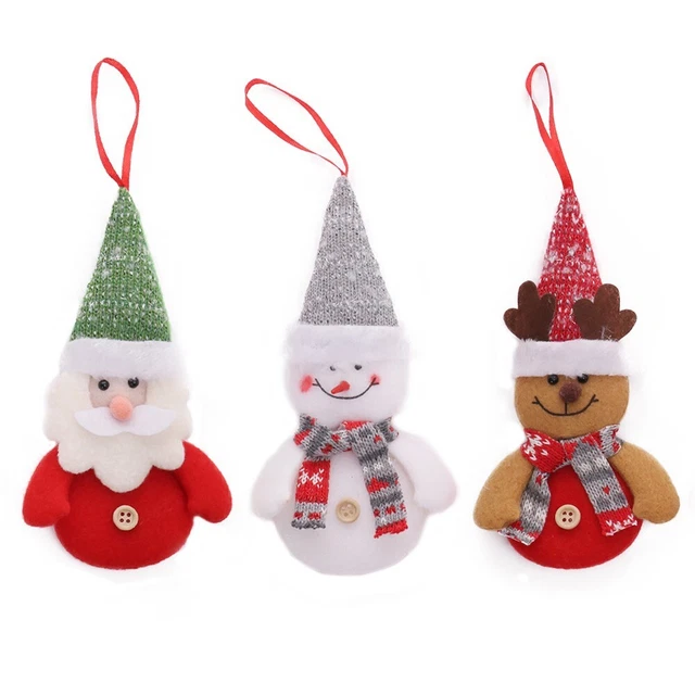 2023 Weihnachtsdekor/Puppen Schneemann Weihnachtsmann/Claus Weihnachten Hängetischschmuck.