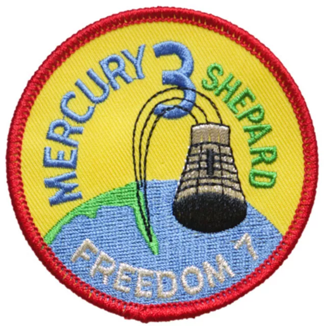 Mercury 3 Mission Embroidered Patch (Official Patch) 7.5cm Dia approx