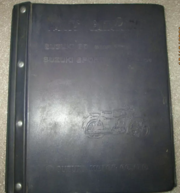 1964 Suzuki 80 Model K10 & K11 Sports Motorcycle Parts Catalog Book Manual OEM