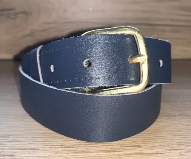 BOYS CHILDRENS Navy Blue REAL LEATHER BELT 25mm SCHOOL WEDDING SUIT New v20