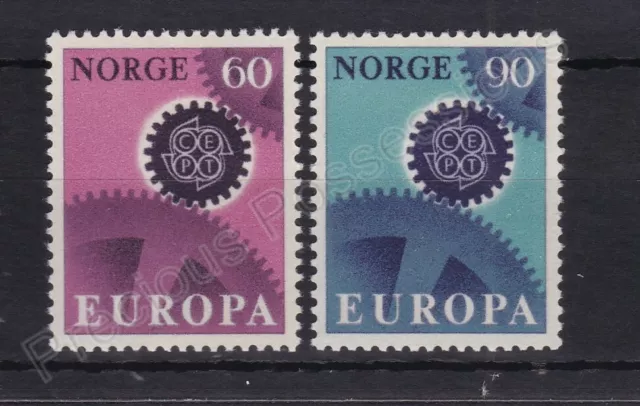 Europa Mnh Stamp Set 1967 Norway Cogs Sg 604-605