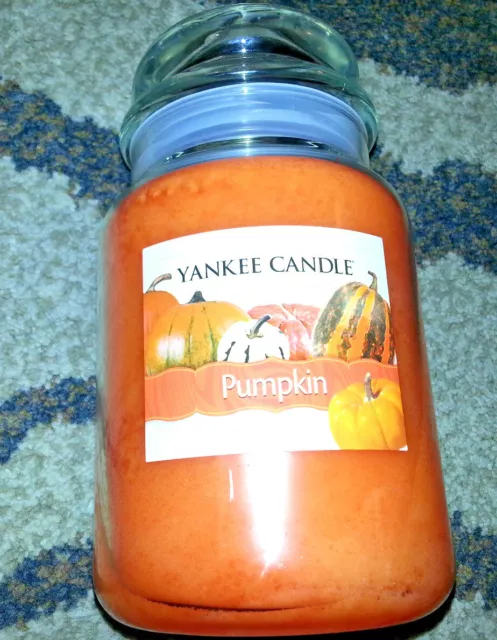 Yankee Candle Grande 651ml Tarro Vela Calabaza Aroma Halloween & Otoño Naranja