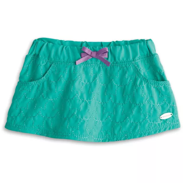 🔥SALE🔥 AMERICAN GIRL 18" SKIRT Green Star Quilt with Hanger for doll NEW NIB
