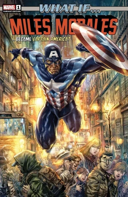 What If Miles Morales Became Captain America #1 Nm Alan Quah Trade Variant Mar3