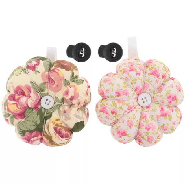 2 Pcs Pin Holder Organizer Tray Quilting Cushion Tool The Flowers