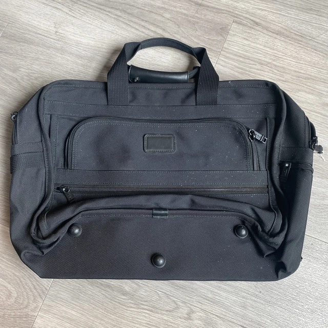 Tumi Expandable Organizer Laptop Brief Black Ballistic Nylon Carryon
