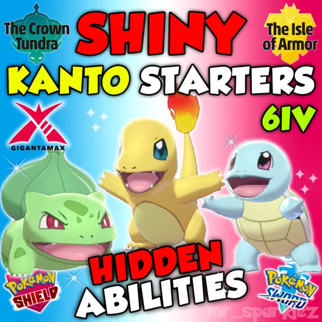 ✨ Ultra SHINY 6IV BULBASAUR ✨ Pokemon SWORD & SHIELD Kanto Starter  +MasterBall