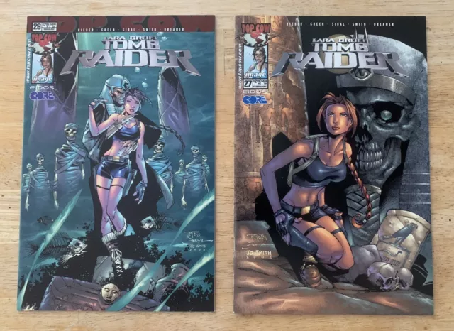 Tomb Raider Volume 1 Comic Book Lot # 26, 27 2002  9.6/9.8 Condition Nm+/Mt